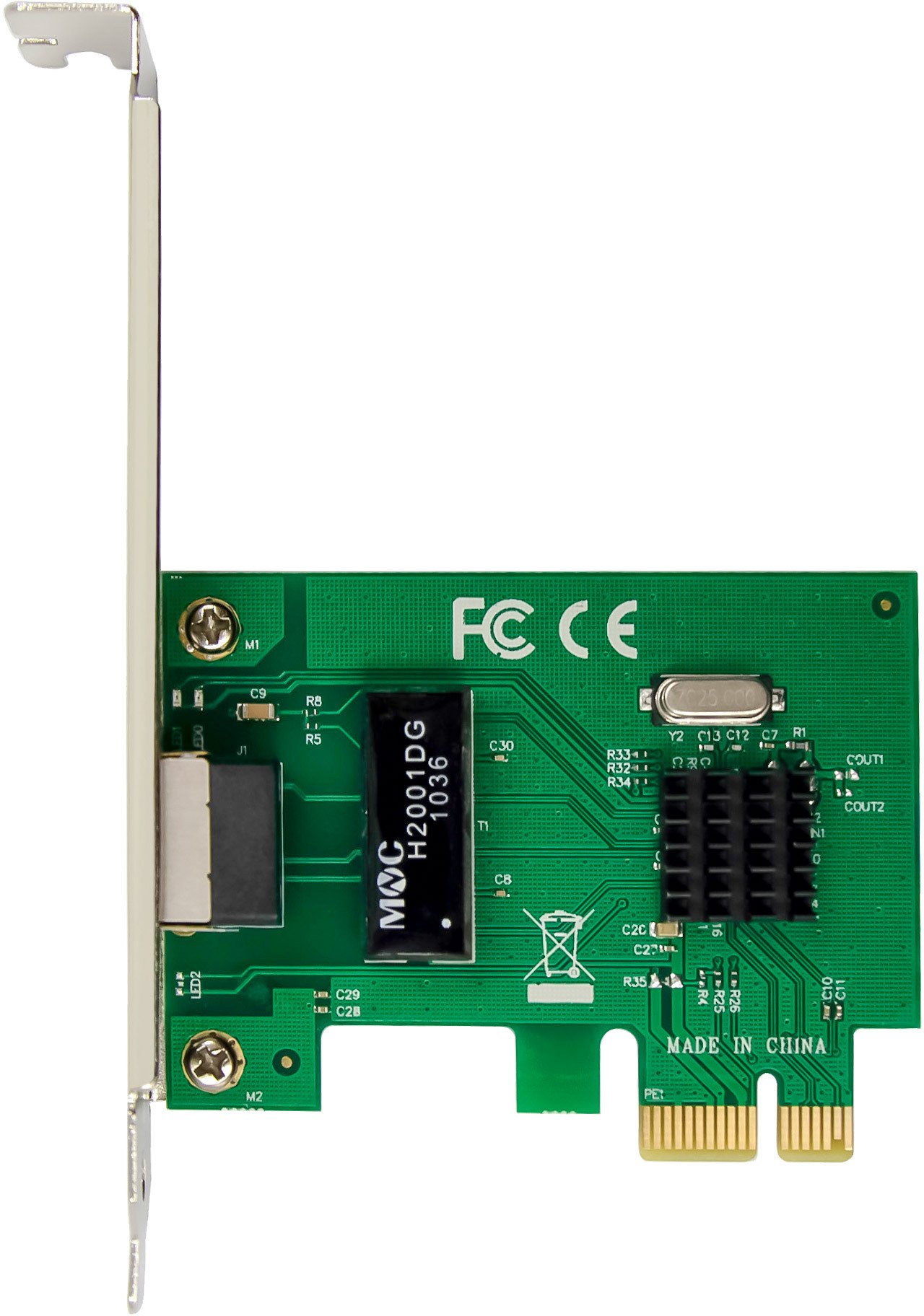 Kartë rrjeti InLine Gigabit, PCIe x1, 1x RJ45 1Gb/s, low profile