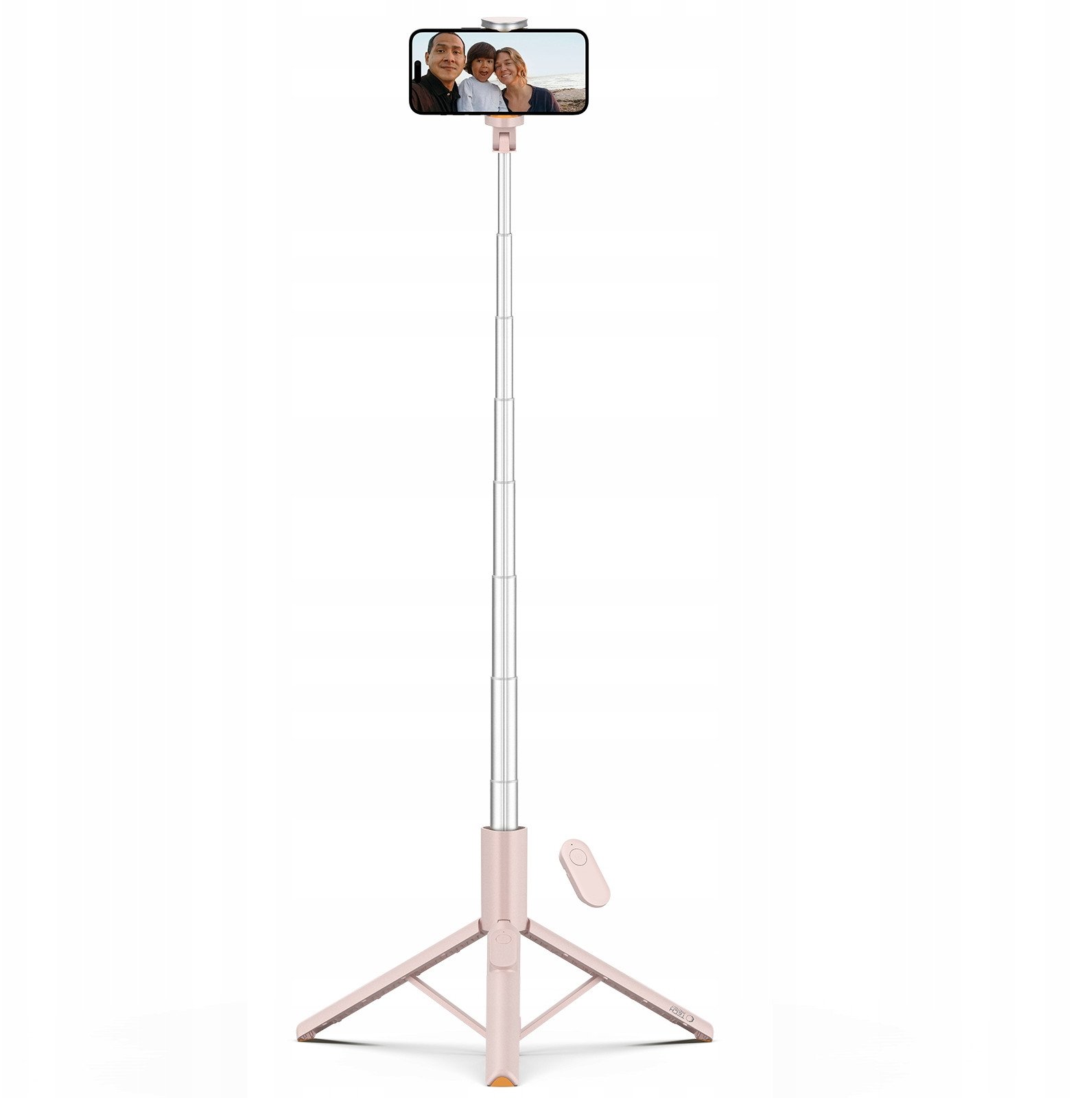 Selfie stick tripod Tech-Protect L09S Wireless, Bluetooth, 146 cm, rozë