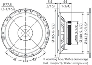 Altoparlantë makine Kenwood KFC-S1756, 17cm, 300W, seri Stage Sound