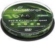 Сет DVD-R дискови MediaRange, 4.7GB 16x, 10 парчиња