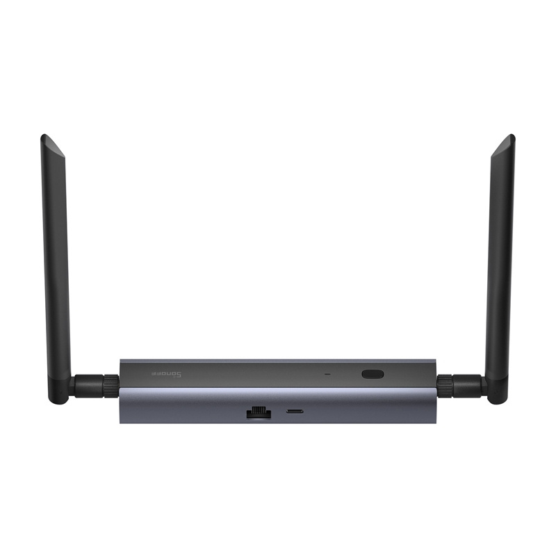 Dongle smart home SONOFF Dongle-M Max, Zigbee Thread, PoE Ethernet Wi-Fi, gri e zezë