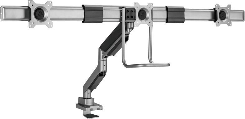 Krah tavoline për tre monitorë Equip 650162, 17"-32", gas spring, i zi