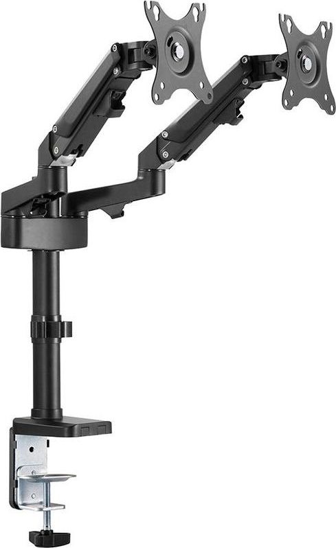 Mbajtëse tavoline për monitorë Neomounts DS70-750BL2, për 2 monitorë 17"-27", rregullim lartësie, e zezë