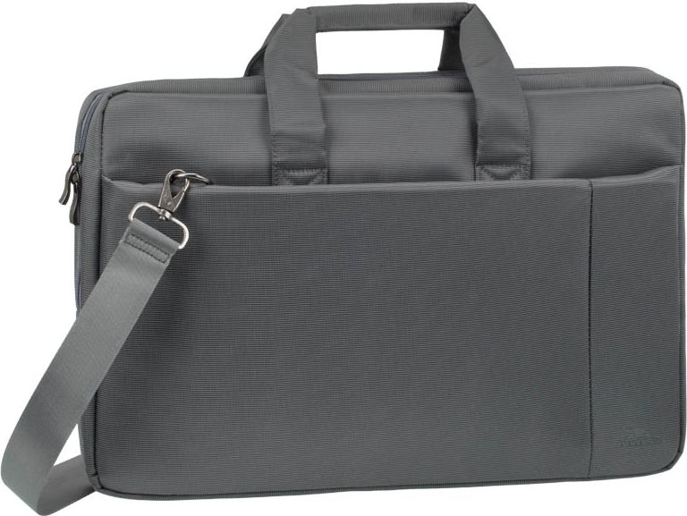 Çantë laptopi RivaCase Central, 17.3", e hirtë