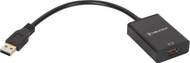 Adapter USB 3.0 në HDMI Cabletech, Full HD, i zi