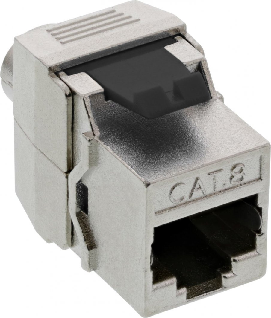 Modul rrjeti InLine RJ45 Keystone Jack, Cat 8.1, Snap In, i bardhë