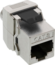 Модул мрежа InLine RJ45 Keystone Jack, Cat 8.1, Snap In, бел