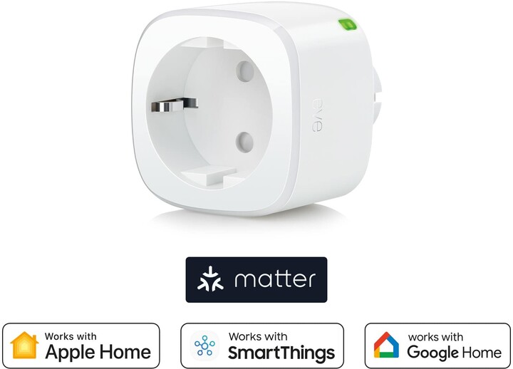 Prizë smart Eve Energy (Matter - e përshtatshme me Apple, Google & SmartThings)
