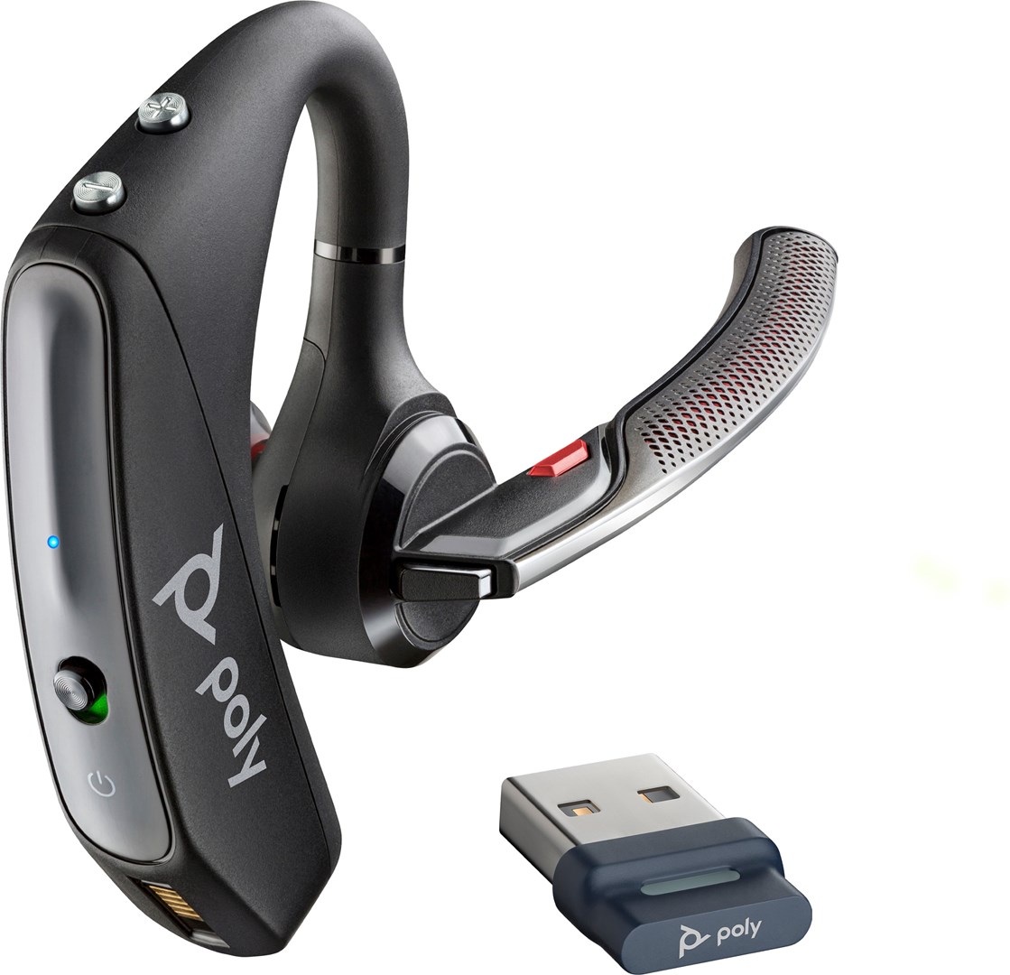 Kufje Poly Voyager 5200 UC, BT700, Bluetooth, e zezë
