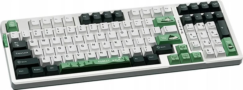 Tastierë gaming VGN V98Pro V2, mekanike 98%, RGB, e bardhë jeshile