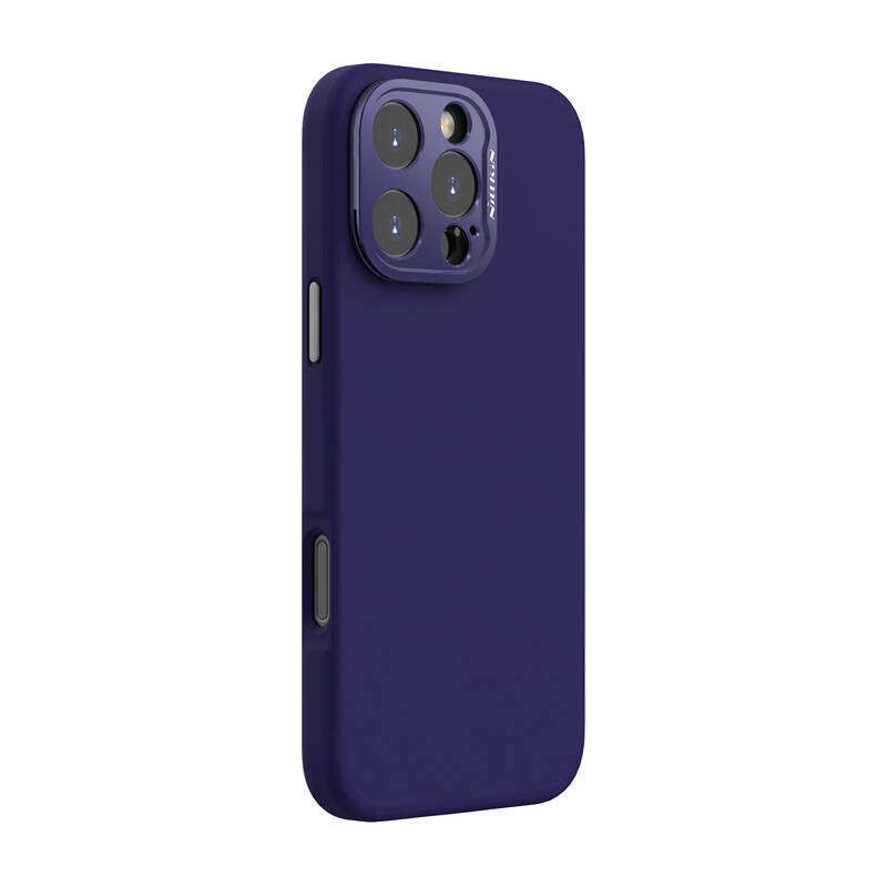 Mbulesë telefoni Nillkin Classic Liquid Silicone për iPhone 16 Pro Max, MagSafe, me mbrojtje kamere, vjollcë