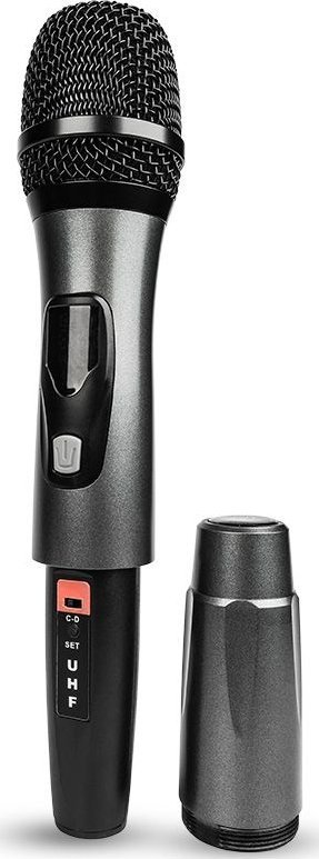Sistem mikrofonësh pa tel NN WMIC4, 4 kanale UHF, me 3 mikrofona dore dhe headset, i zi