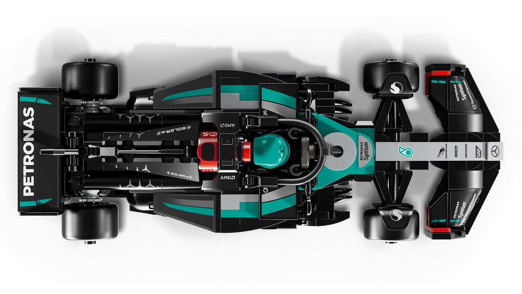 Lodër LEGO Mercedes AMG F1 Racing Car 77244, makinë garash, shumëngjyrëshe