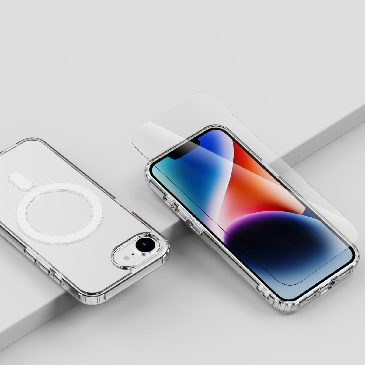 Set aksesorësh 4smarts 3in1 Premium Starter, për Apple iPhone SE 4th Gen, mbrojtës, rezistent ndaj goditjeve