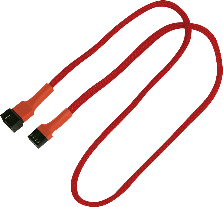 Kabllo zgjatëse Nanoxia 4-pin - 4-pin, e kuqe