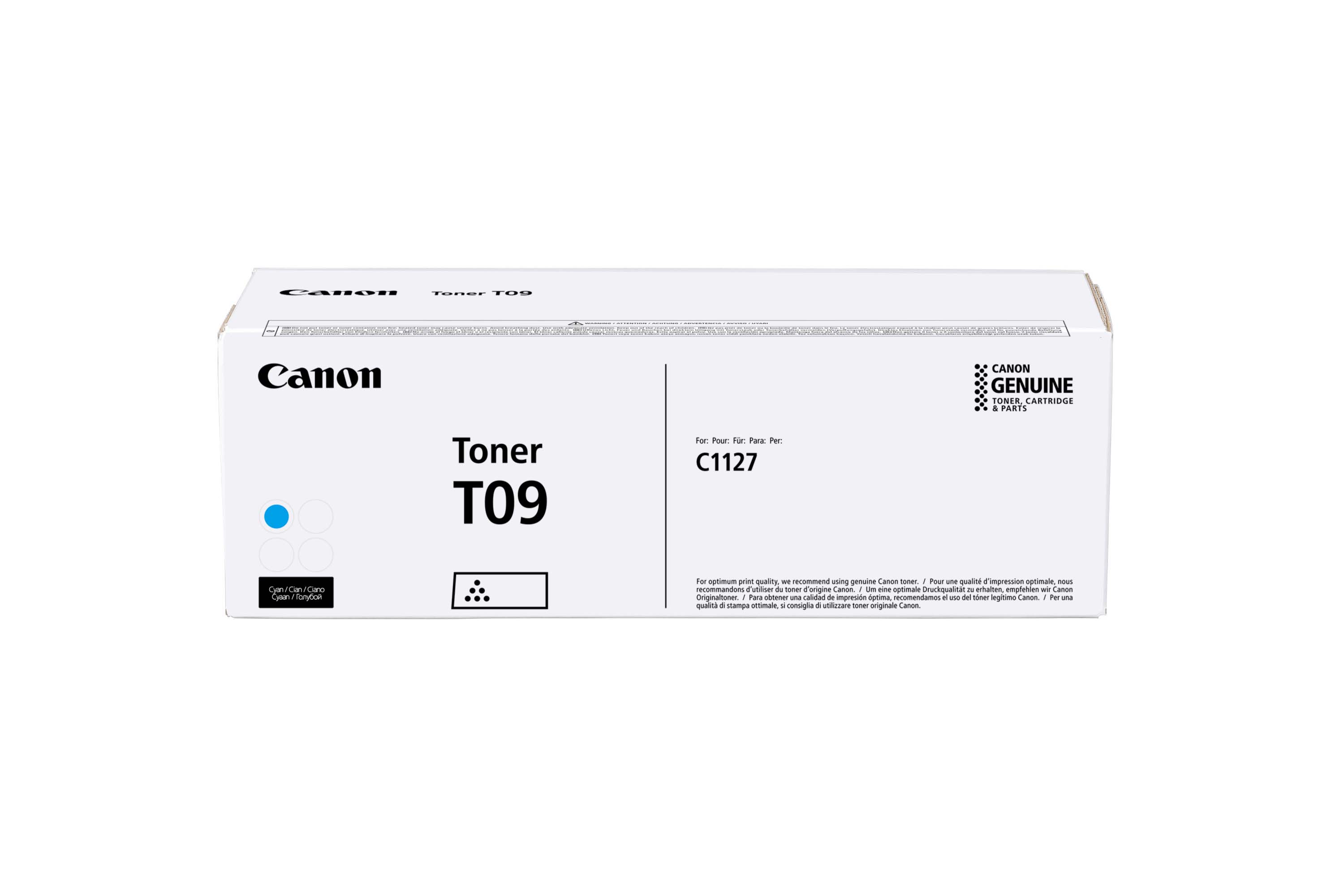 Toner Canon T09, cyan