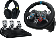 Тимон за игри Logitech G29 Driving Force, PS4 PS5 PC, со педали, црн