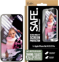 Xham mbrojtës ekrani SAFE by PanzerGlass Ultra Wide Fit, për iPhone 16e 14 13 13 Pro, transparnet