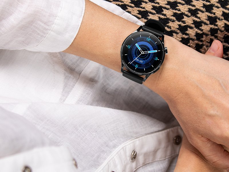 Паметен часовник Tracer SM7 GP Plus Line, 1.3\", Bluetooth 5.2, црн