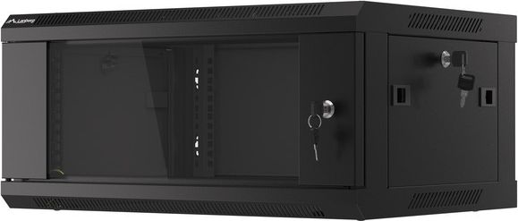 Kabinet muror rrjeti Lanberg WF01-6404-10B, 19", 4U, i zi