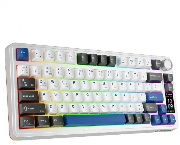 Tastierë gaming Rampage Gear Quell Pro 75%, mekanike, wireless, e zezë