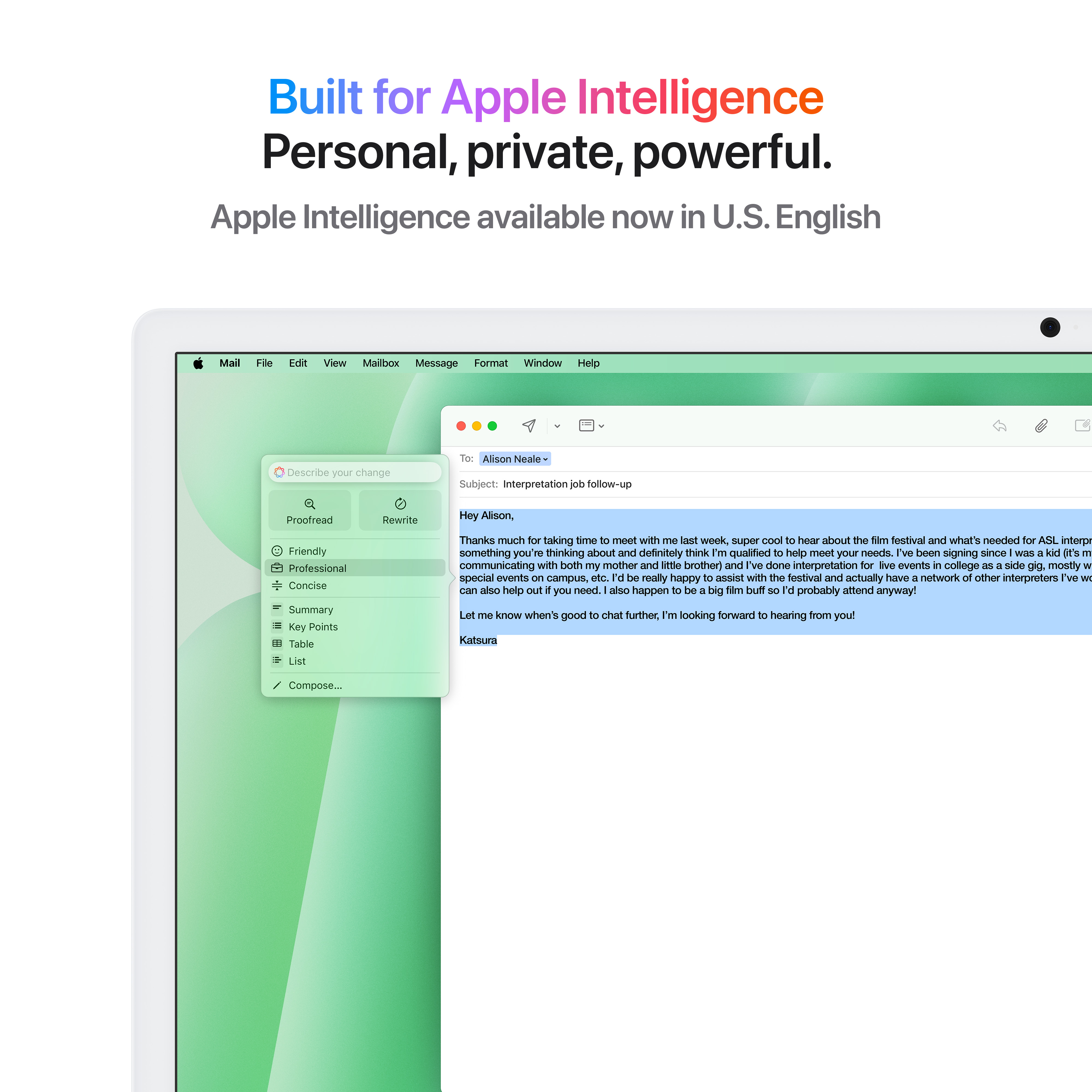 Apple iMac 24", M4 8‑core, 16GB, 256GB SSD, 8‑core GPU, Green