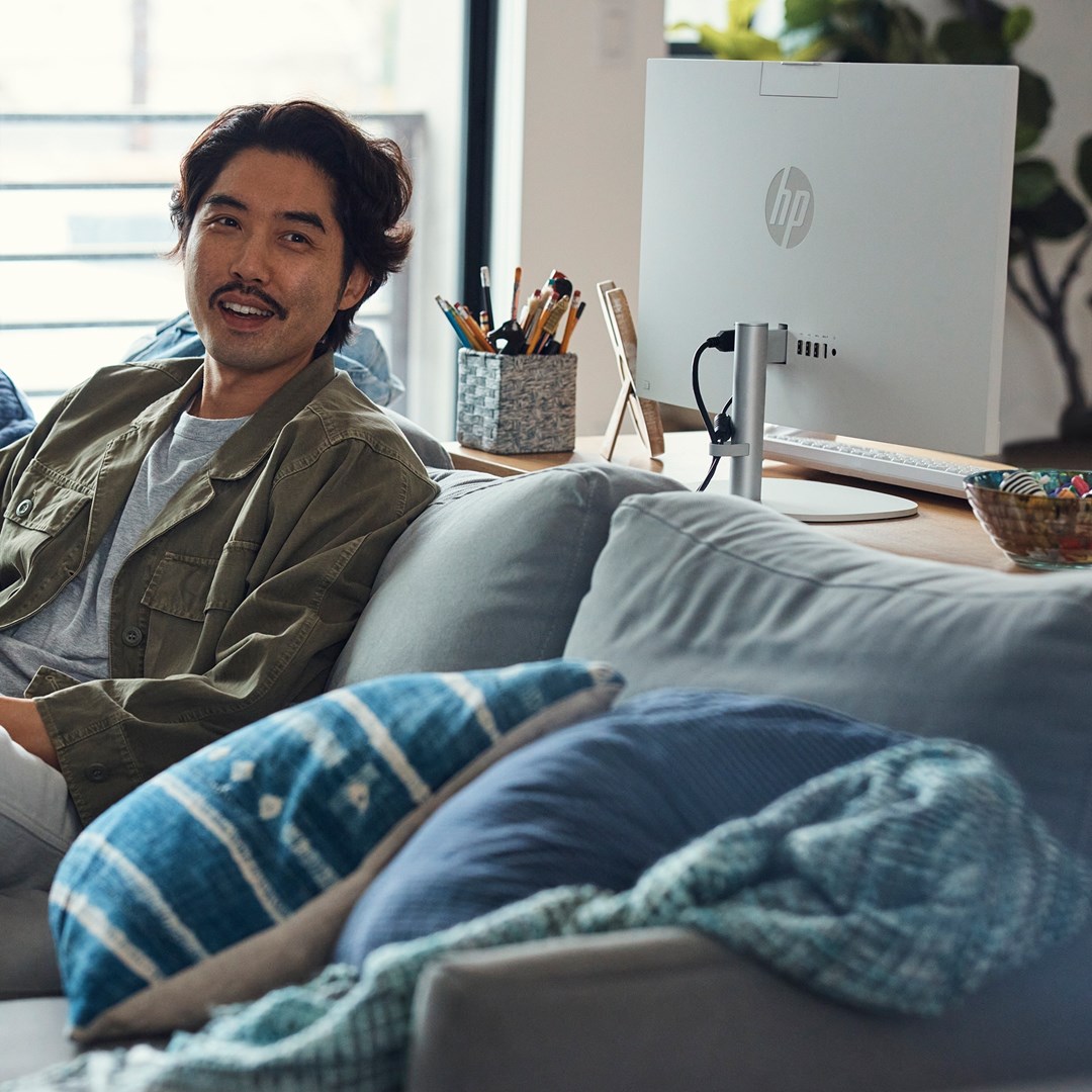 Kompjuter HP AiO 24-cr0003nw, Ryzen 5, 23.8", 512GB, i bardhë