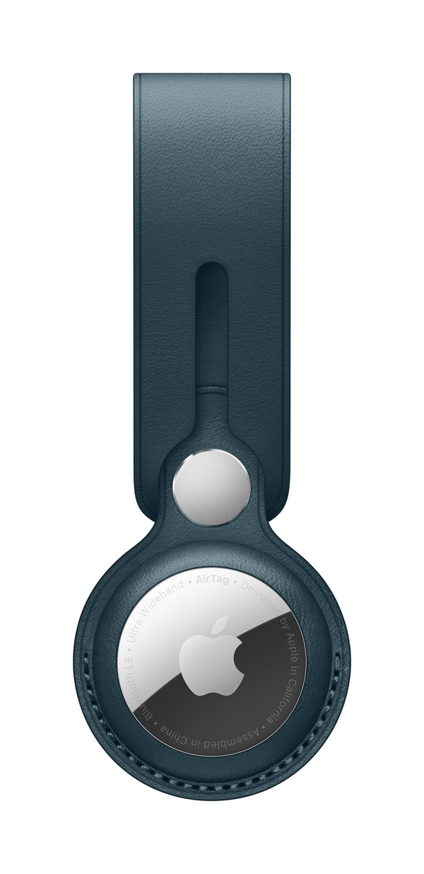 Apple AirTag Leather Loop, Baltic Blue (Seasonal Summer2021)
