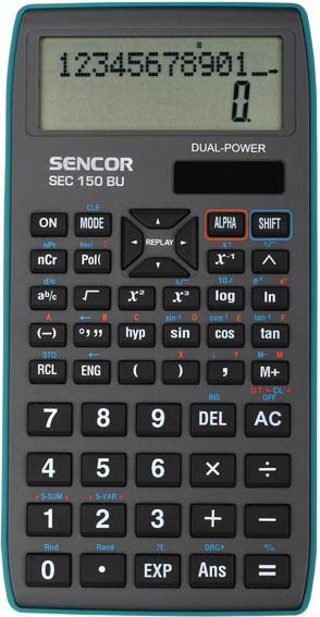 Kalkulator Sencor SEC 150 BU, i hirtë / i kaltër
