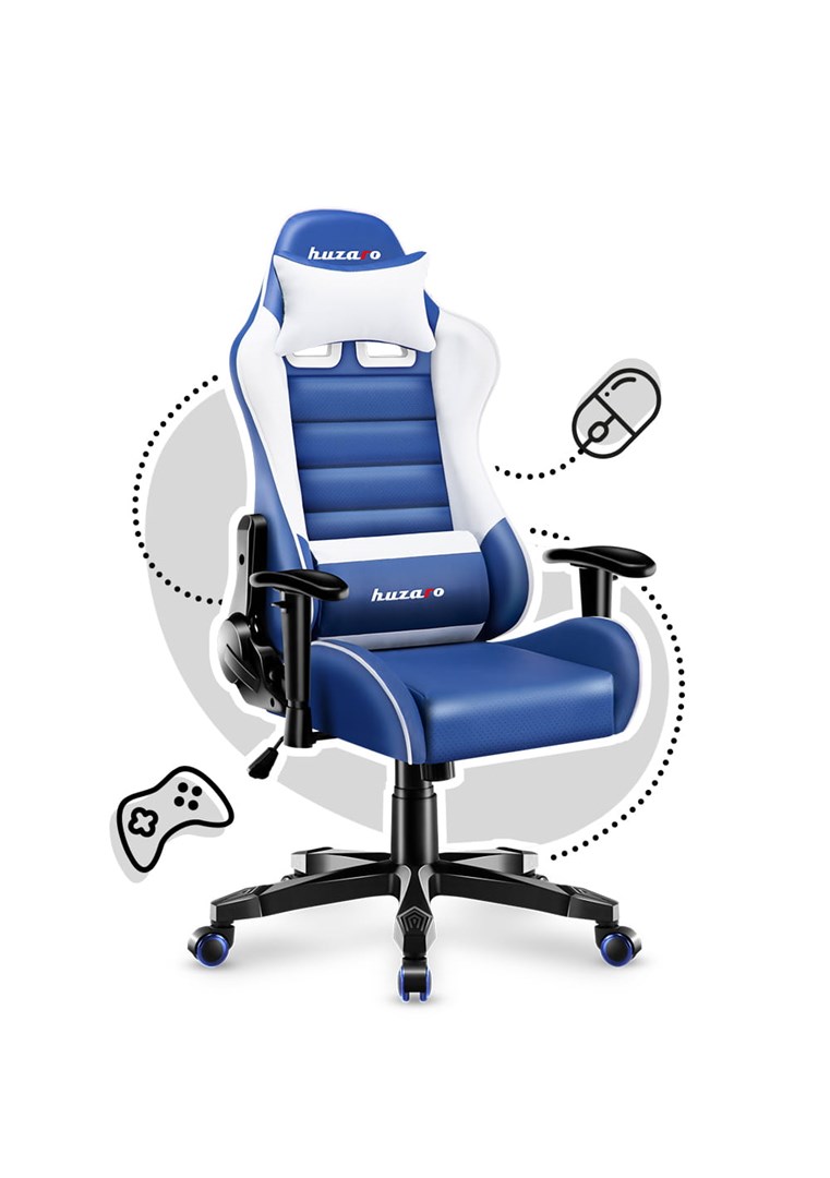 Karrige lojërash për fëmijë Huzaro Ranger 6.0 Blue, 130 kg, 100-160 cm, e kaltër