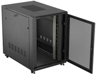 Kабинет мрежен Lanberg RACK Free Standing 19" 22U, 800x1200, перфорирана врата, црн