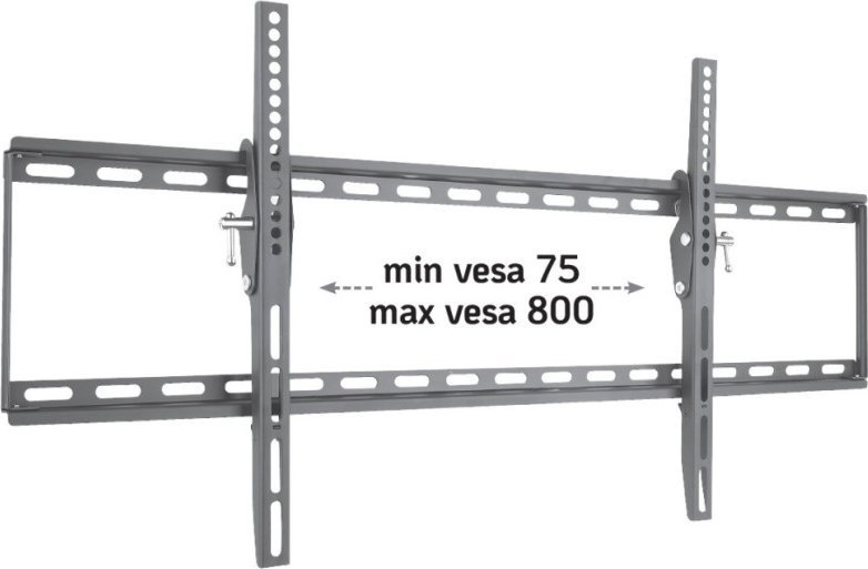 Ѕидна држачка за ТВ Slim Tilt Eco, 42-80\", капацитет 60 kg, црна