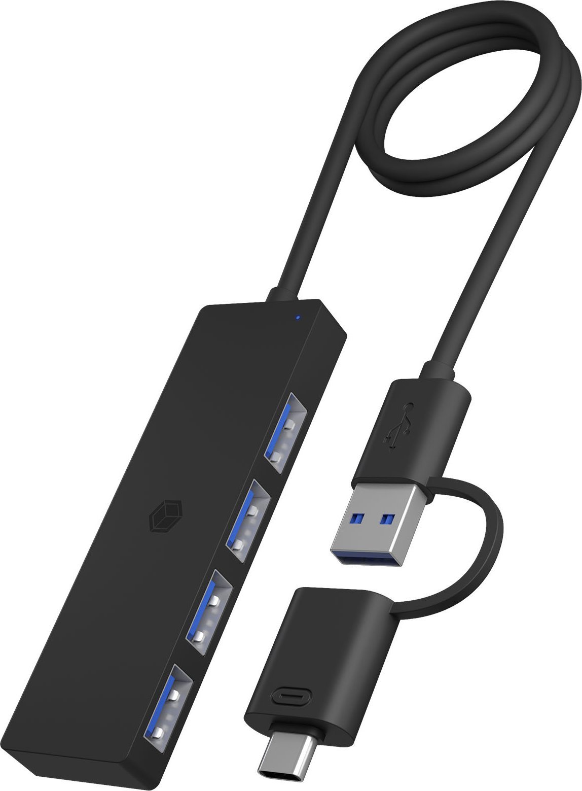 Hub USB Icy Box IB-HUB1424-C3, 4 porta, USB 3.2 Gen 1, i zi
