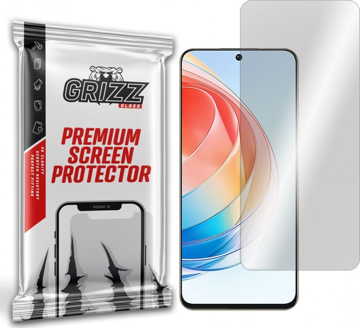 Mbrojtëse ekrani GrizzGlass Hydrogel Film për Honor X40i, transparente