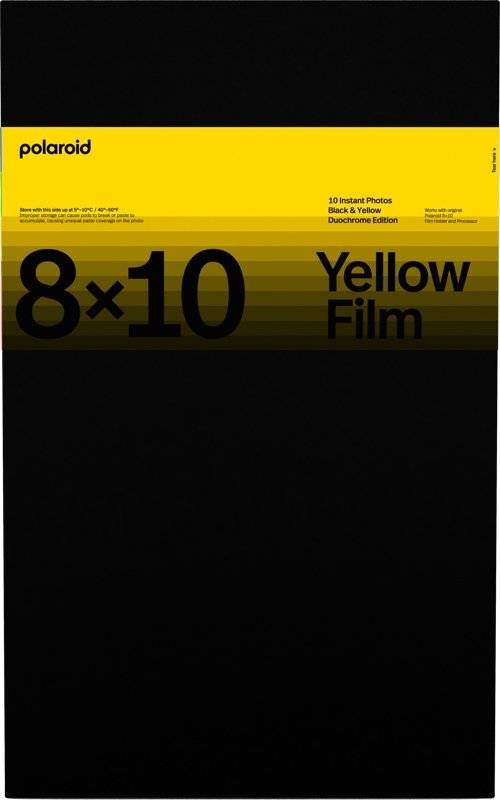 Film fotografik Polaroid 8x10 Duochrome, për i-Type, i zi dhe i verdhë