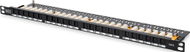 Пач панел Digitus CAT 6 Class E, 24 порти, неекраниран, црн