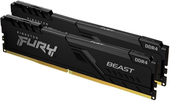 Module të memories Kingston Fury Beast Black 32GB (4x8GB) DDR4 3200 CL16