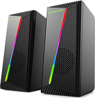 Altoparlantë kompjuterikë Esperanza Nortec EGS106, 2.0, RGB LED, të zinj