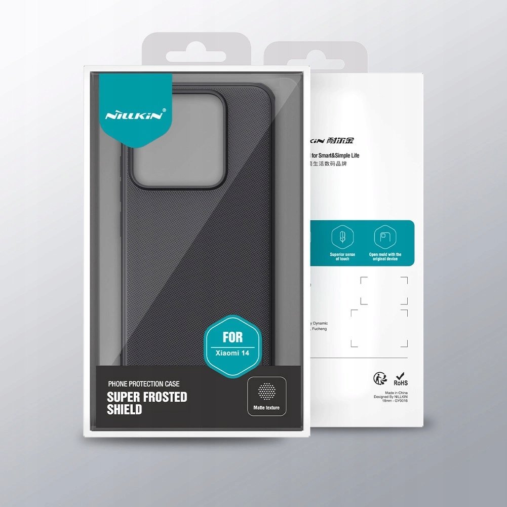 Mbulesë telefoni Nillkin Super Frosted PRO, për Xiaomi 14, mbrojtëse TPU, e zezë
