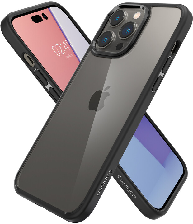 Mbrojtëse Spigen Ultra Hybrid për Apple iPhone 14 Pro, e zezë