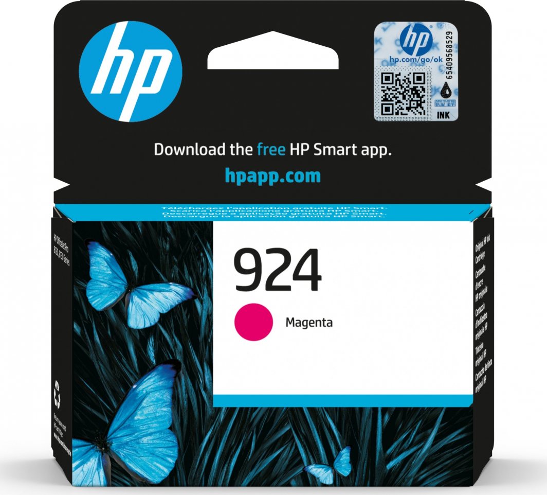 Ngjyrë për printer HP 4K0U4NE / 924, magenta