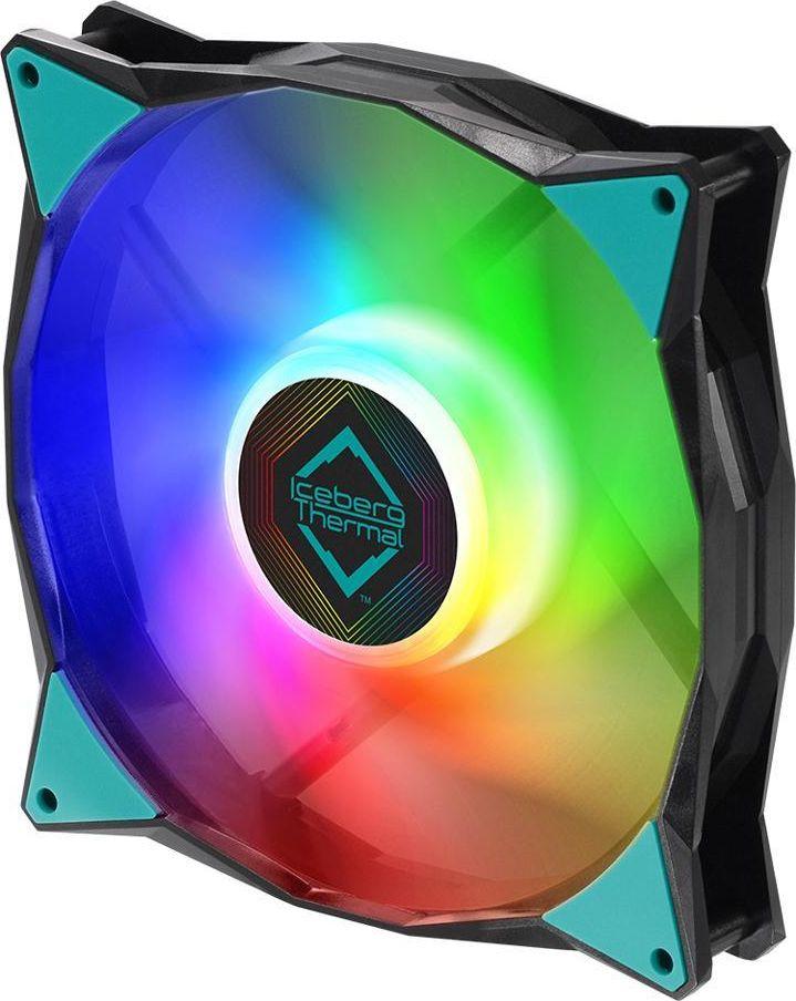 Ftohës Iceberg IceGALE ARGB, 140 mm, i zi
