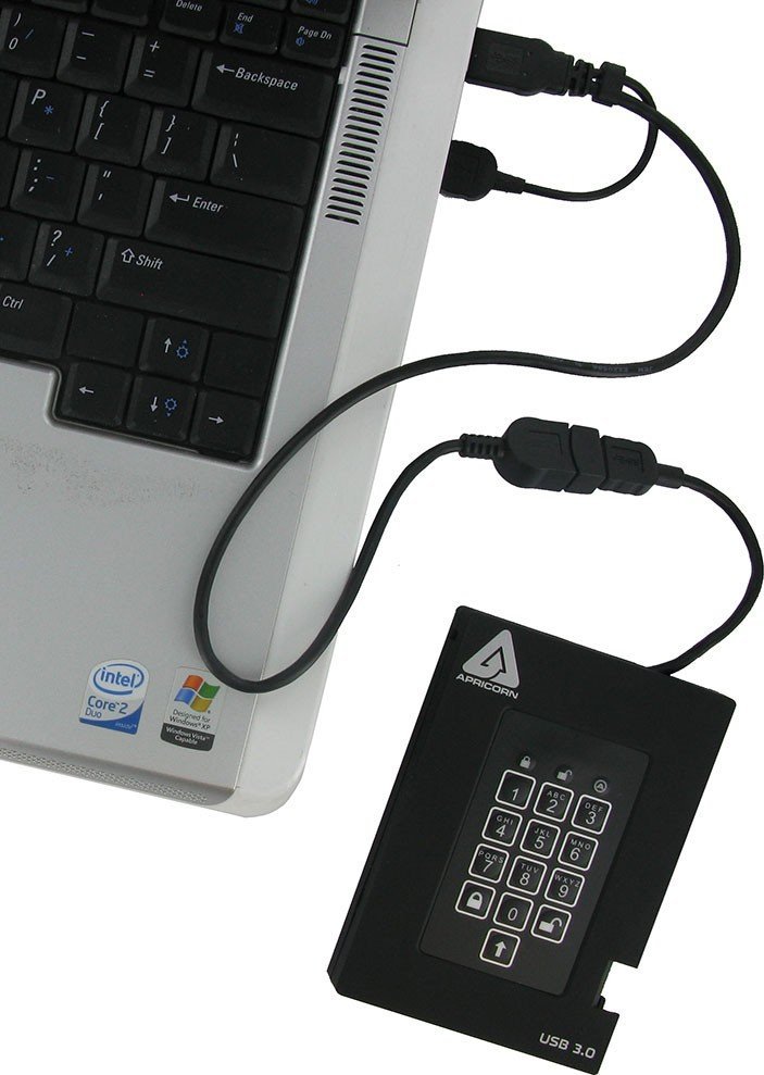 SSD i jashtëm Apricorn Aegis Fortress A25-3PL256-S256F, 256GB, USB 3.0, i zi