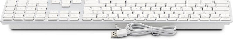 Tastierë LMP KB-1243-BIG, USB A, taste me shkronja të mëdha, argjendi