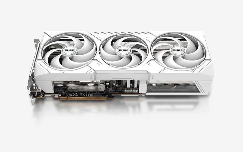 Kartë grafike Sapphire AMD Radeon RX 9070 XT PURE, 16GB GDDR6, e bardhë
