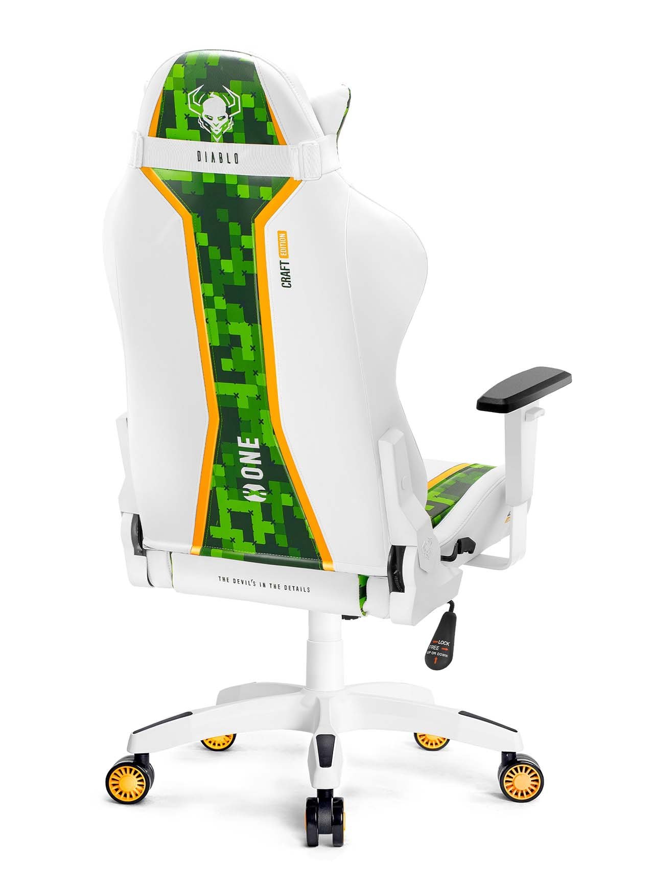 Karrige gaming Diablo X-One 2.0 Craft Edition King Size, ergonomike, e bardhë e gjelbër