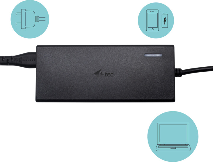 Karikues i-tec USB-C Smart 65W + USB-A Port 12W