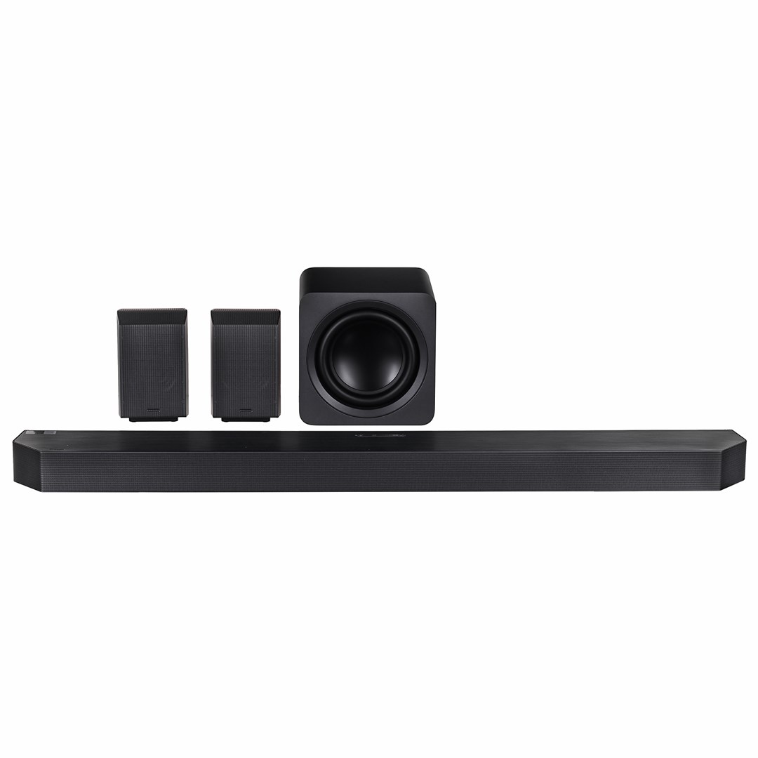 Soundbar Samsung Q-series HW-Q990F, 11.1.4 kanale, subwoofer dhe boksa të pasëm, i zi