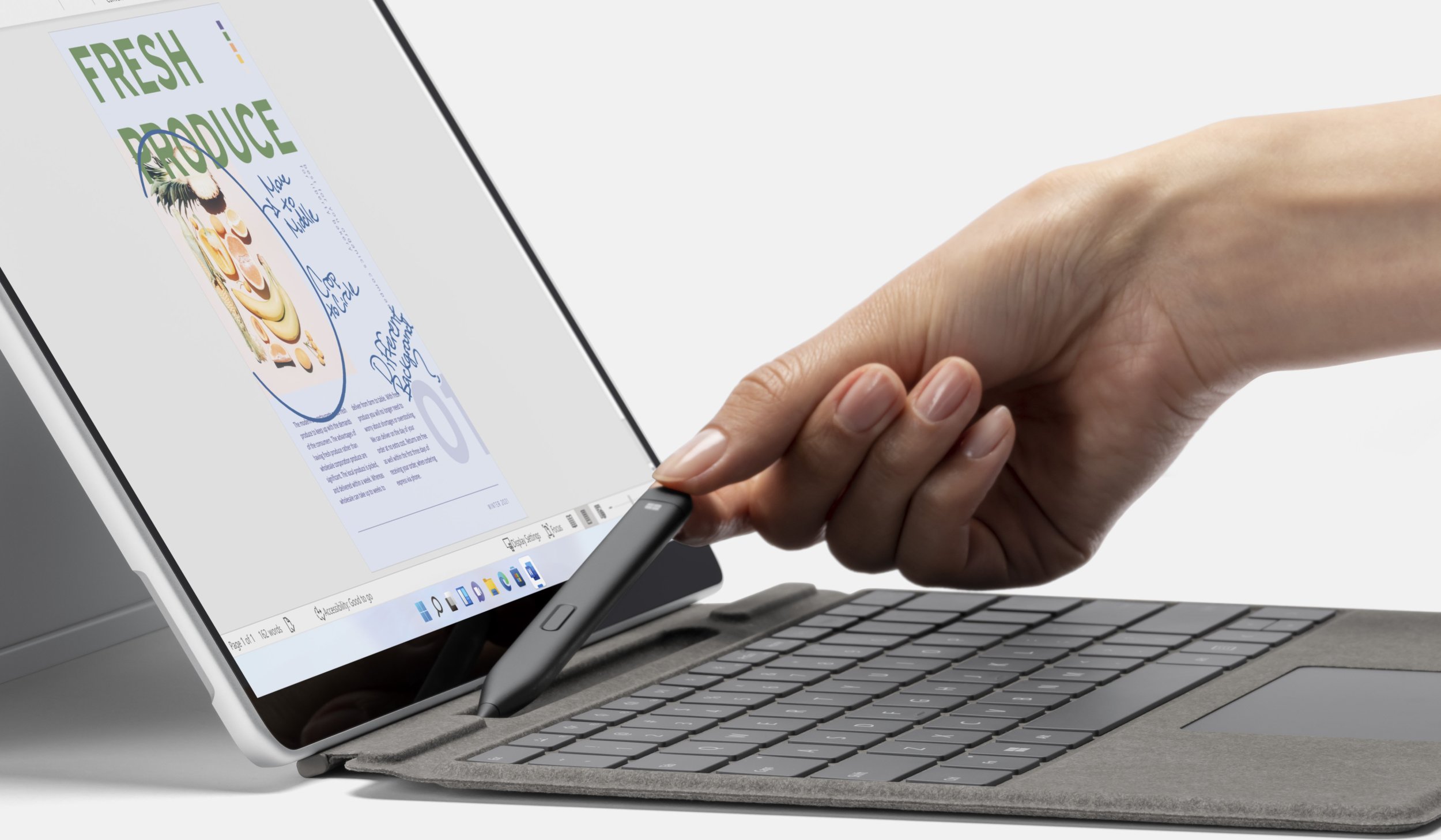 Дигитално пенкало Microsoft Slim Pen 2, за Surface, црно