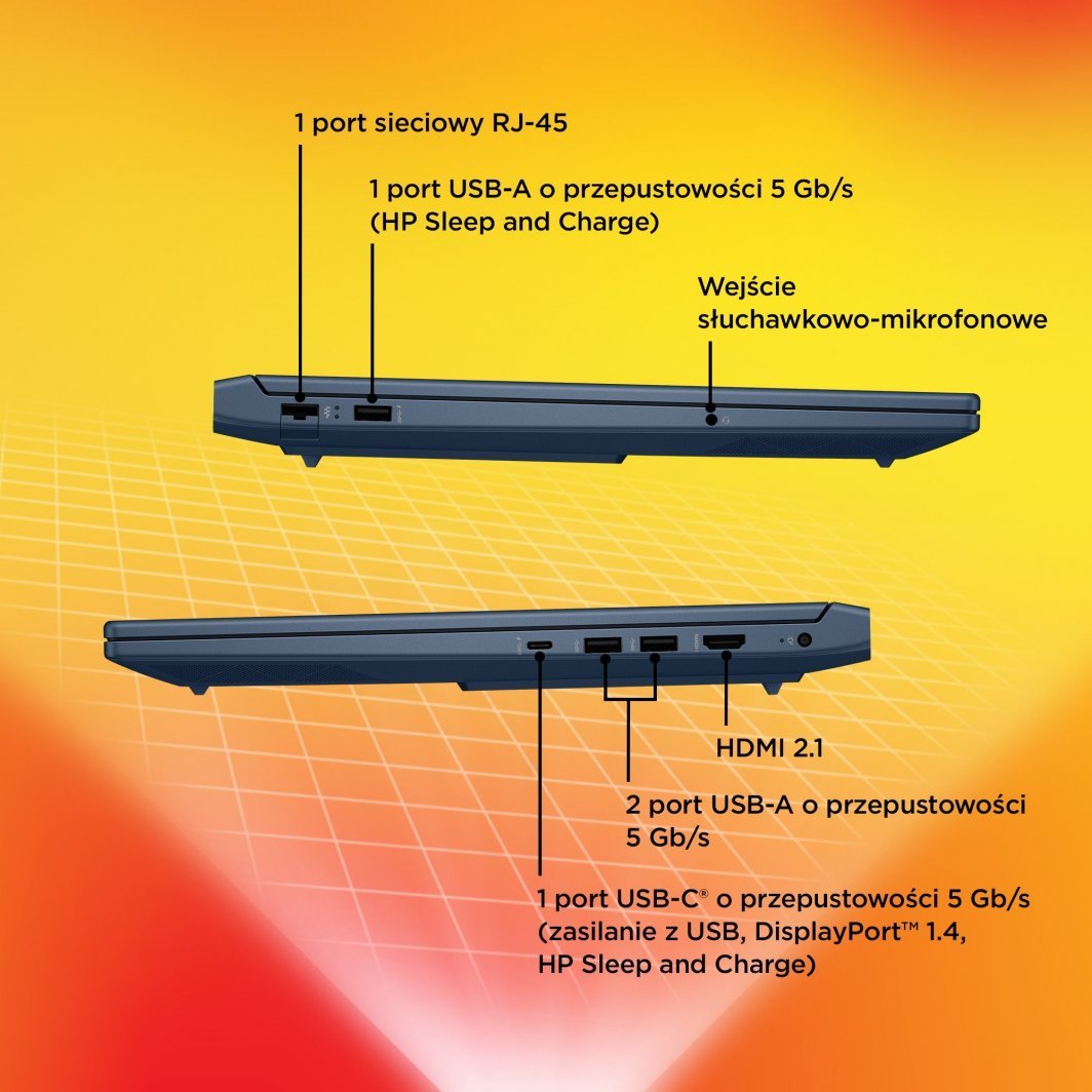 Laptop HP 16-S0005NW, 16", Ryzen 5-7640HS, 16GB RAM, 512GB SSD